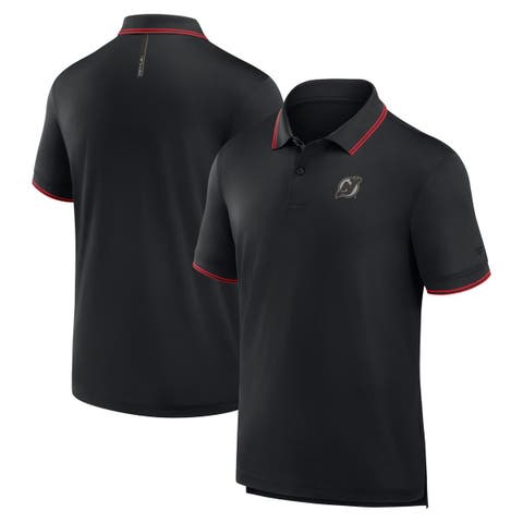 Men's Fanatics Black New Jersey Devils Front Office Move Mono Polo