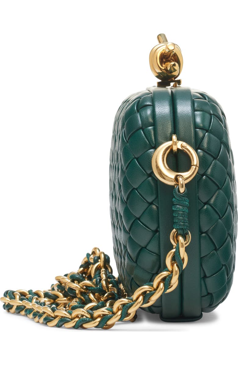 Bottega Veneta Knot Clasp Intrecciato Leather Minaudière, Alternate, color,