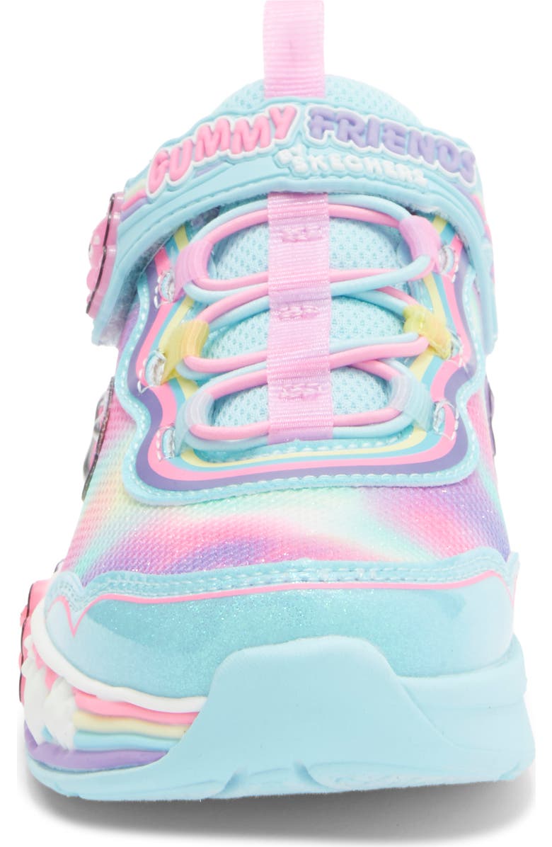 SKECHERS Kids' Gummy Friends Sneaker, Alternate, color, Light Blue Multi