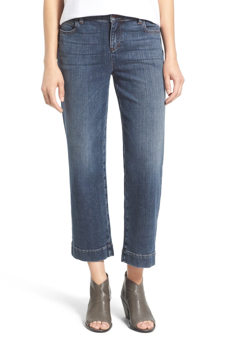 Stretch Crop Straight Leg Jeans, Main, color, MAGIN