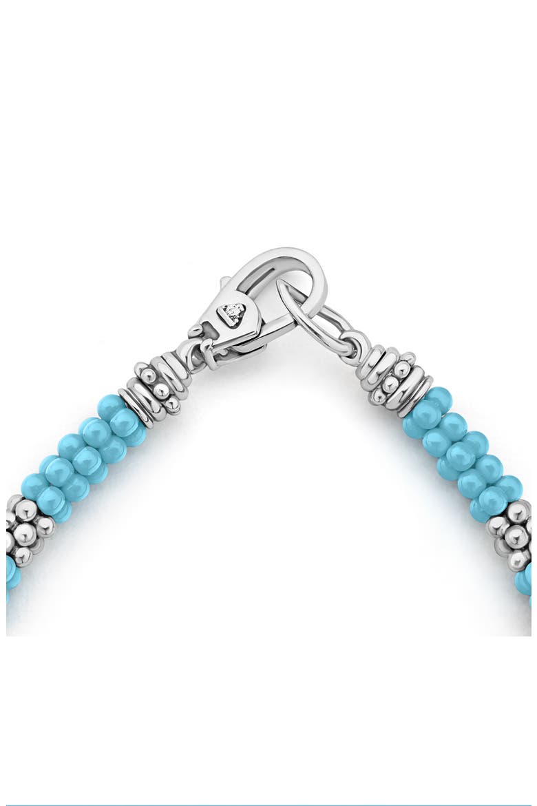 Blue Caviar Ceramic Rope Bracelet, Alternate, color, SILVER/ TURQUOISE