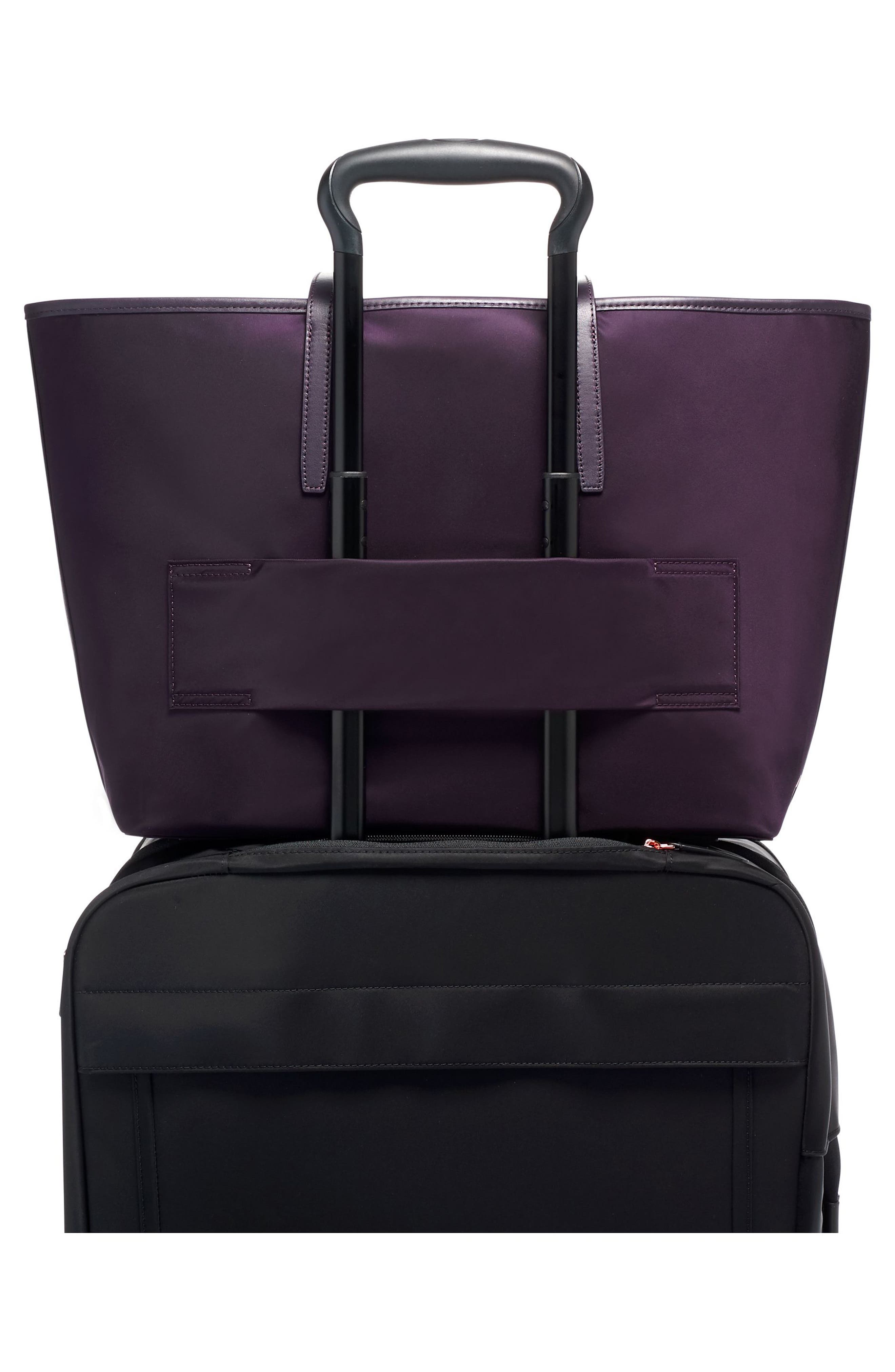 Voyageur Everyday Nylon Tote, Alternate, color, BLACKBERRY