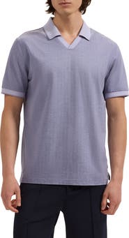 Bugatchi Tipped Johnny Collar Polo