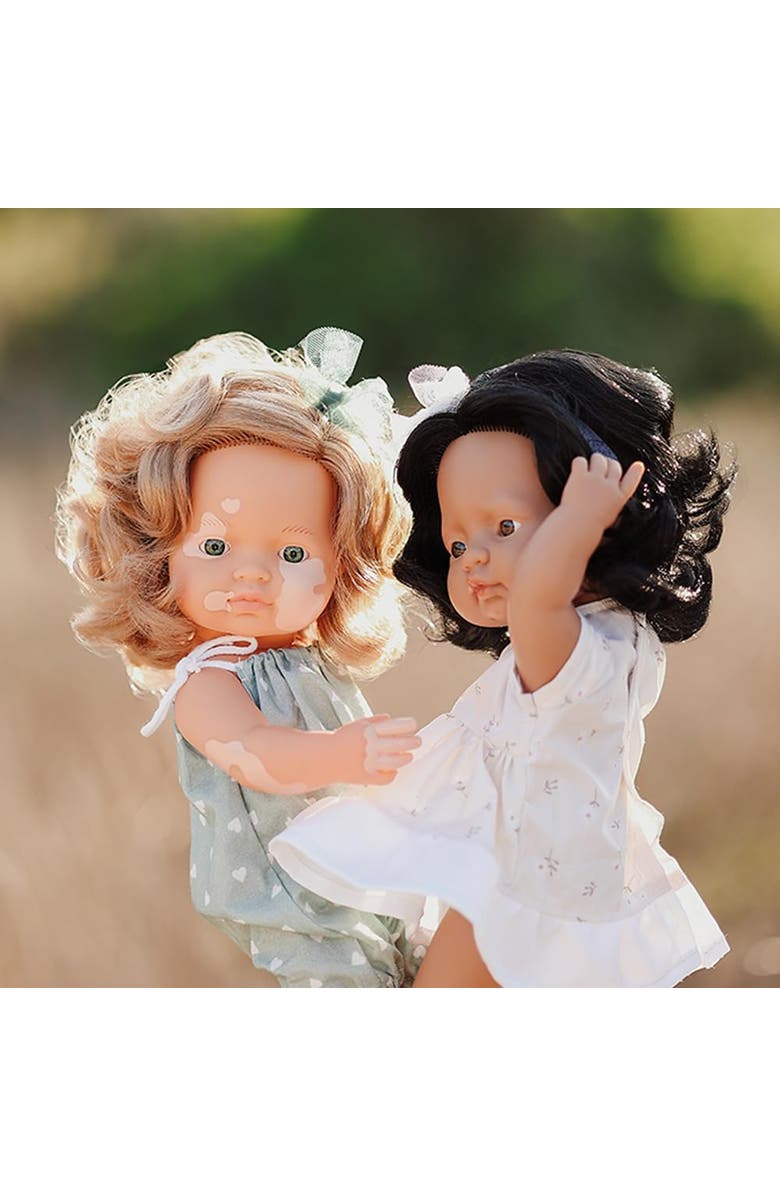 Miniland My Friends and Me Collection Baby Girl Doll with Dark Blonde Hair and Vitalago - 15", Alternate, color, Beige