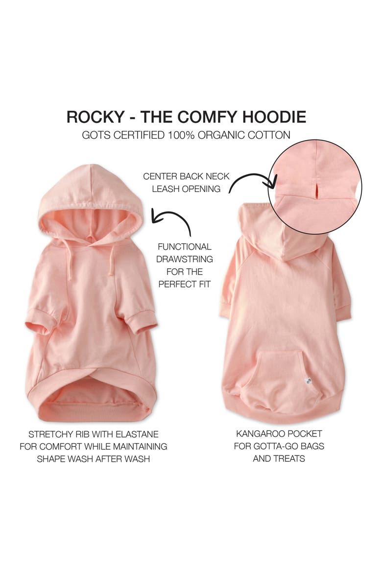 Rocky Hooded Dog T-Shirt, Alternate, color, ORIGINAL PINK