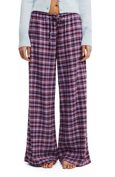 Women's Cloud Soft Wide Leg Flannel Pant