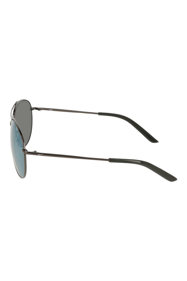 Chance 61mm Mirrored Aviator Sunglasses, Alternate, color, SATIN GUNMETAL / YELLOW MIRROR