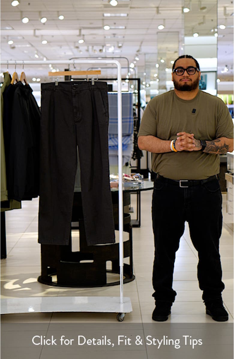 Pleated Cotton Twill Pants, sales video thumbnail