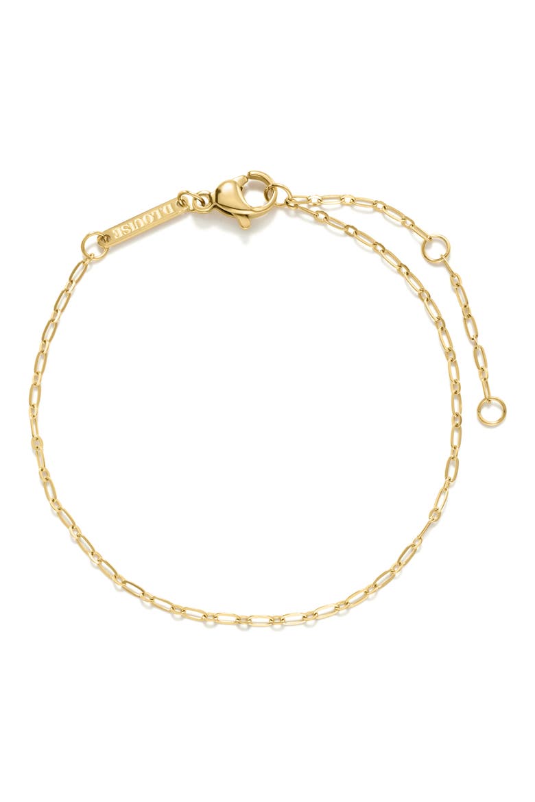 Fine Paper Clip Bracelet, Main, color, GOLD