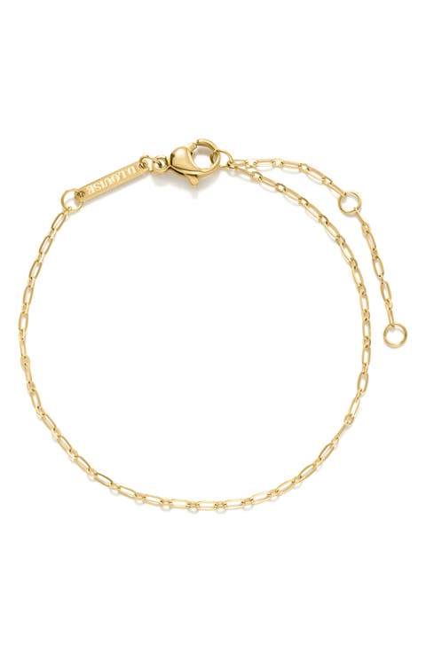 Fine Paper Clip Bracelet