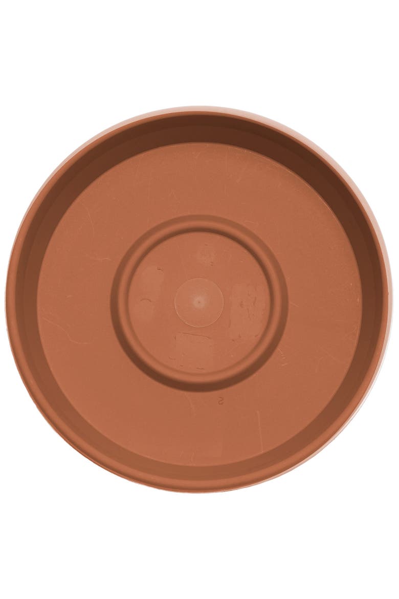 Terra 14.75 Inch Resin Saucer, Alternate, color, Brown