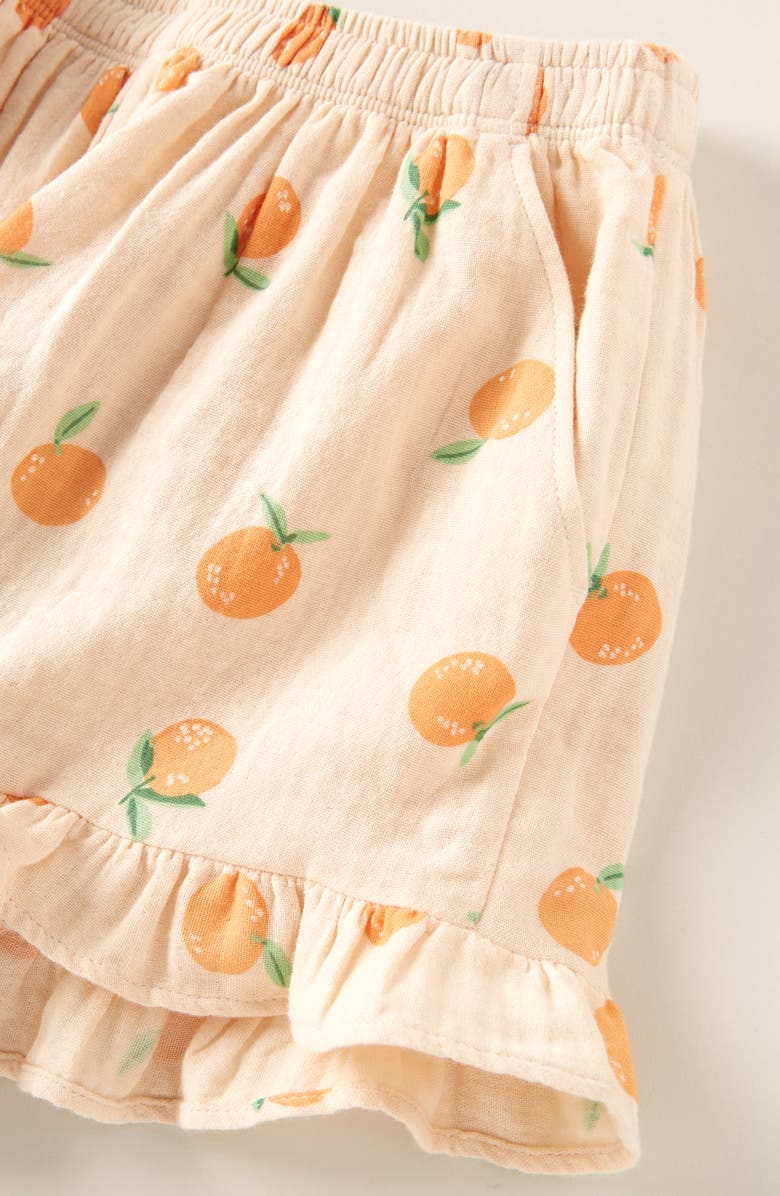 Tucker + Tate Kids' Ruffle Shorts, Alternate, color, Beige Bisque Sweet Oranges