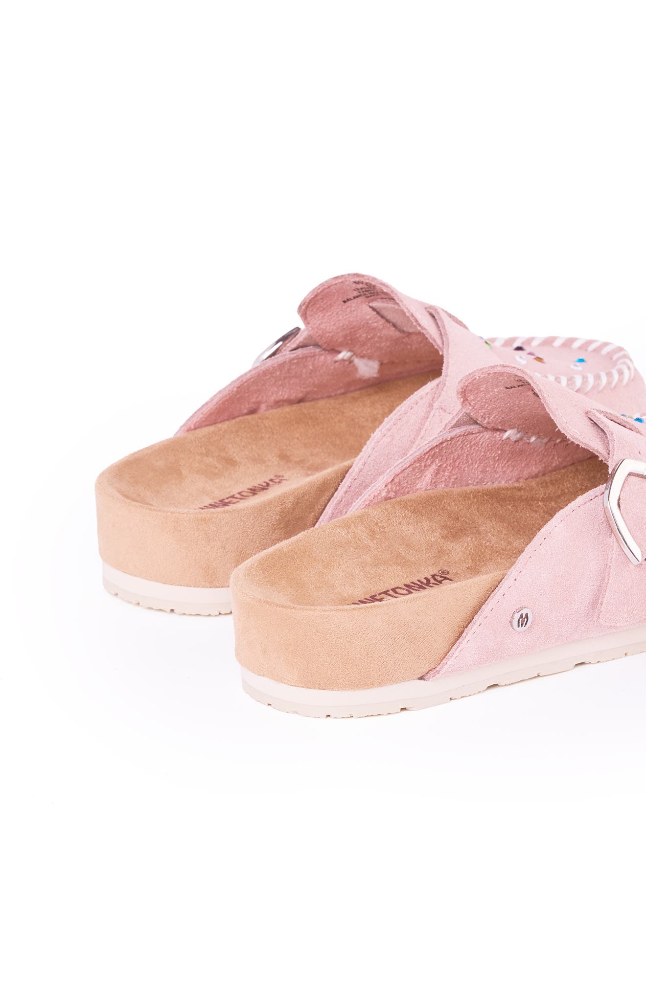 Rhinestone Buckle Clog, Alternate, color, BLUSH