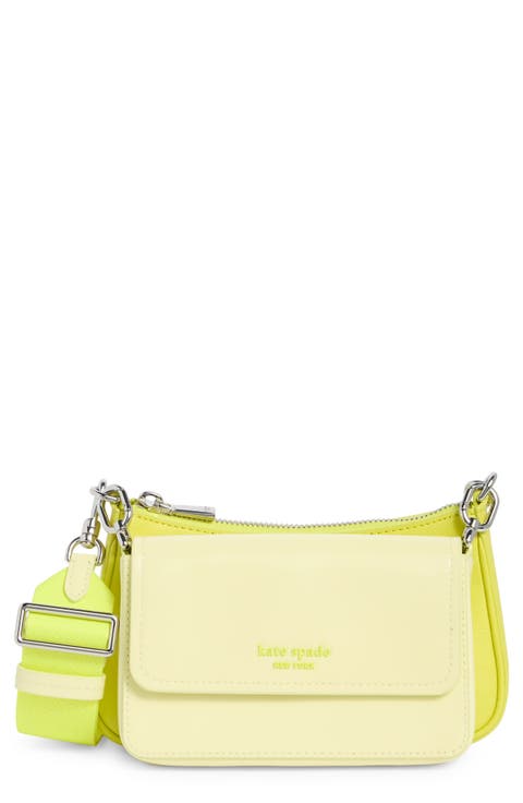 double up patent leather crossbody bag