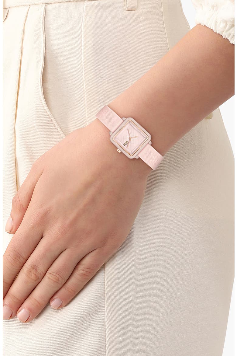 Flow Silicone Strap Watch, 26mm, Alternate, color, PINK
