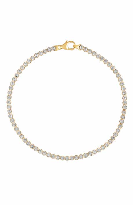 Frankie & Zoe 10K Gold Illusion Tennis Bracelet
