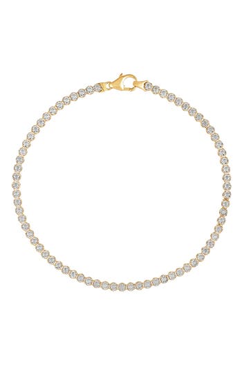 Frankie & Zoe 10k Gold Illusion Tennis Bracelet In Gold