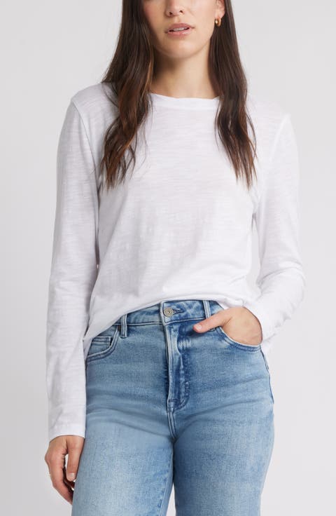 Twist Crewneck Long Sleeve T-Shirt