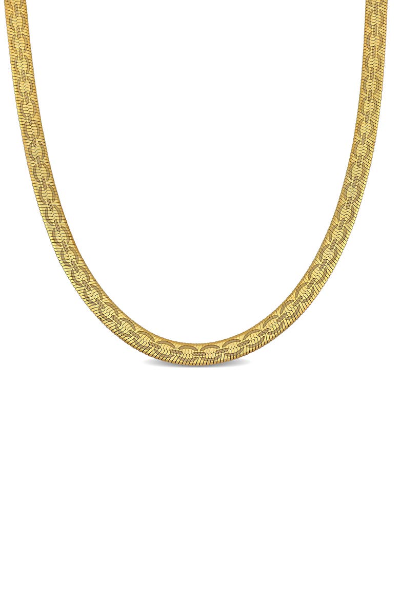 DELMAR Fancy Herringbone Chain Necklace, Main, color, 