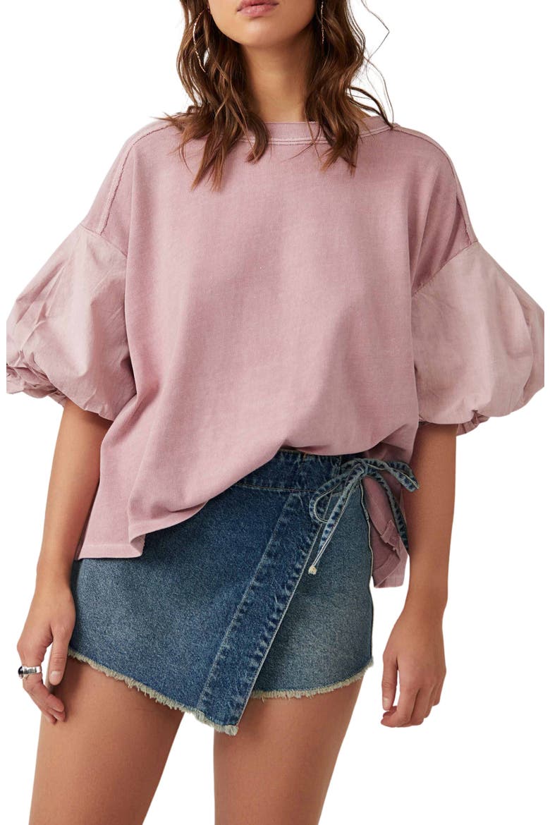Blossom Raw Edge Top, Main, color, MAUVE ZEPHYR