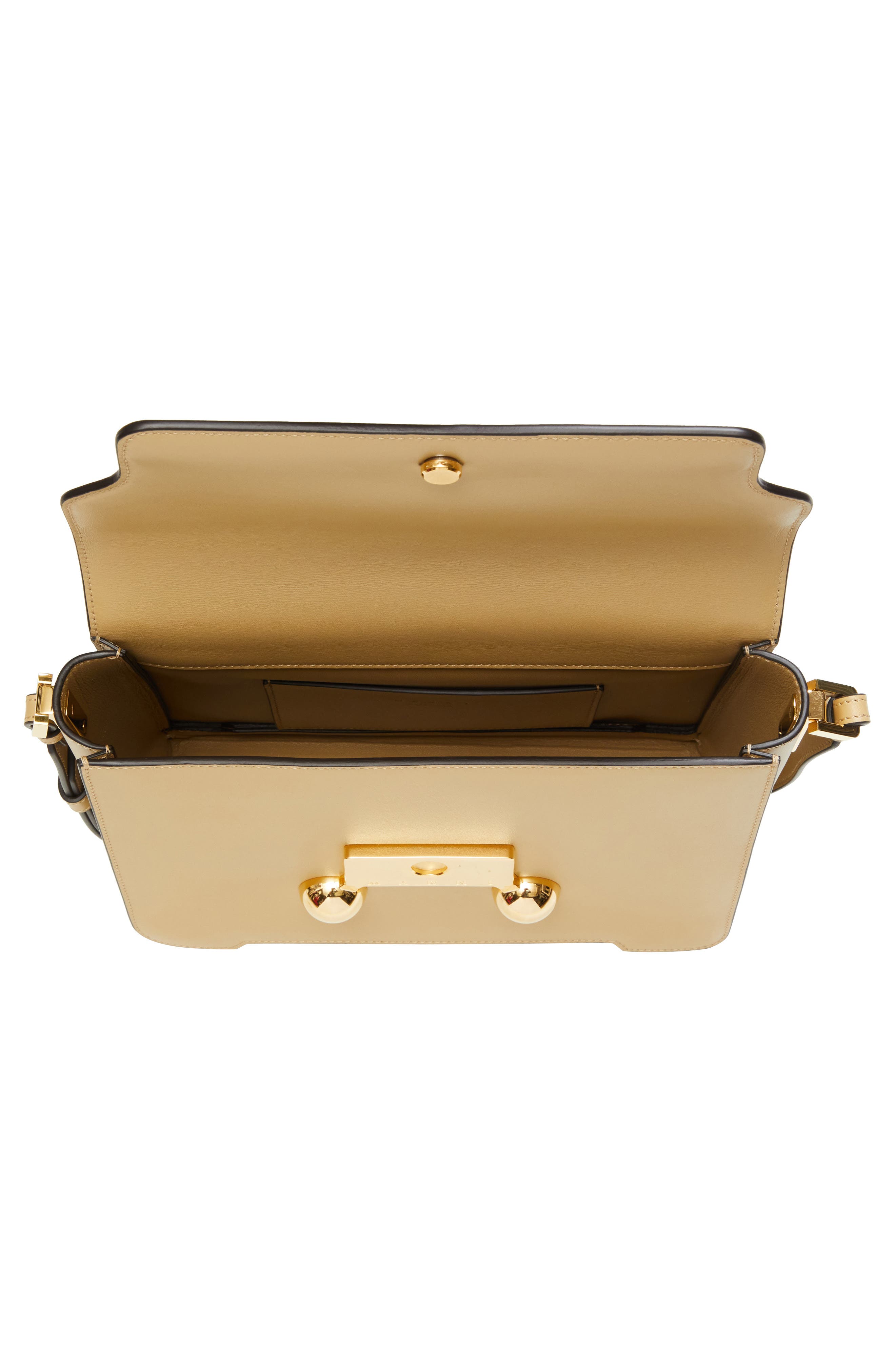 Medium Trunkaroo Leather Shoulder Bag, Alternate, color, NOMAD