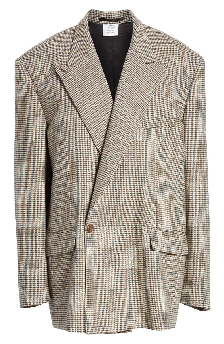 VETEMENTS Oversize Double Breasted Jacket, Alternate, color,