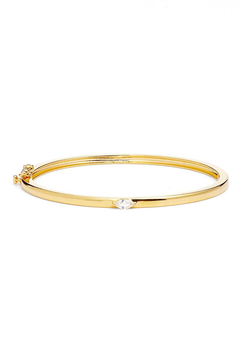 Demi Fine Cubic Zirconia Accent Bracelet, Main, color, 14K GOLD PLATED