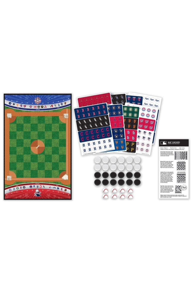 MLB - League Checkers Board Game, Alternate, color, Multicolor