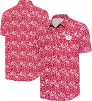 ANTIGUA Men's Antigua Red Cincinnati Reds Resort Button-Up Shirt