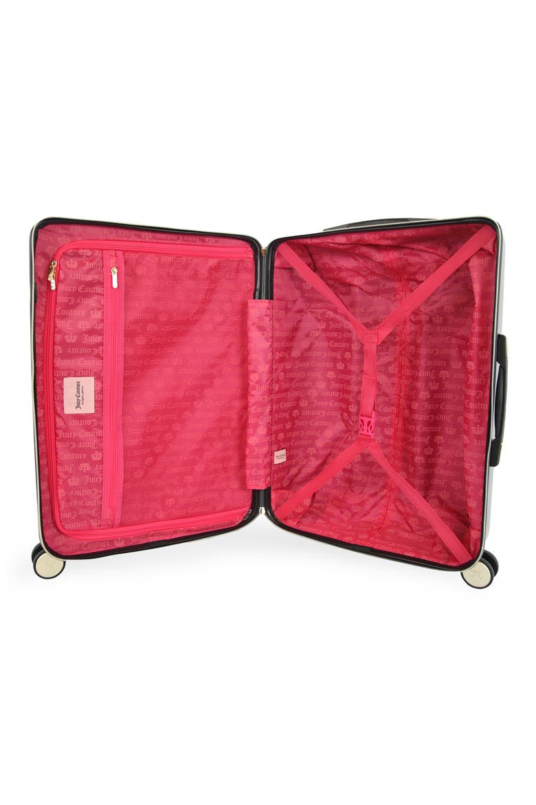 Adeline 4-Piece Luggage Set, Alternate, color, BLACK/ GOLD