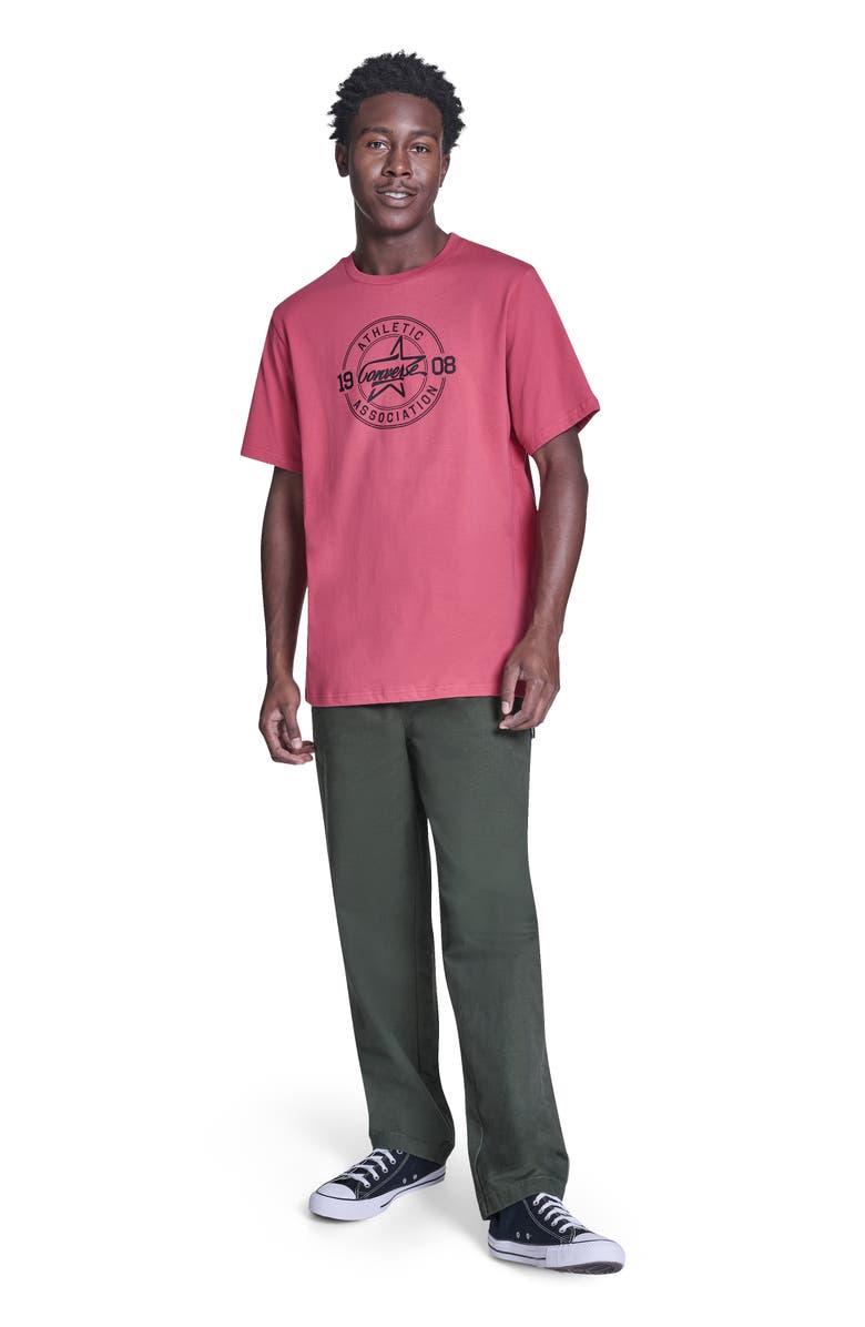 Converse Star Script Tee, Alternate, color, Rose Cherry