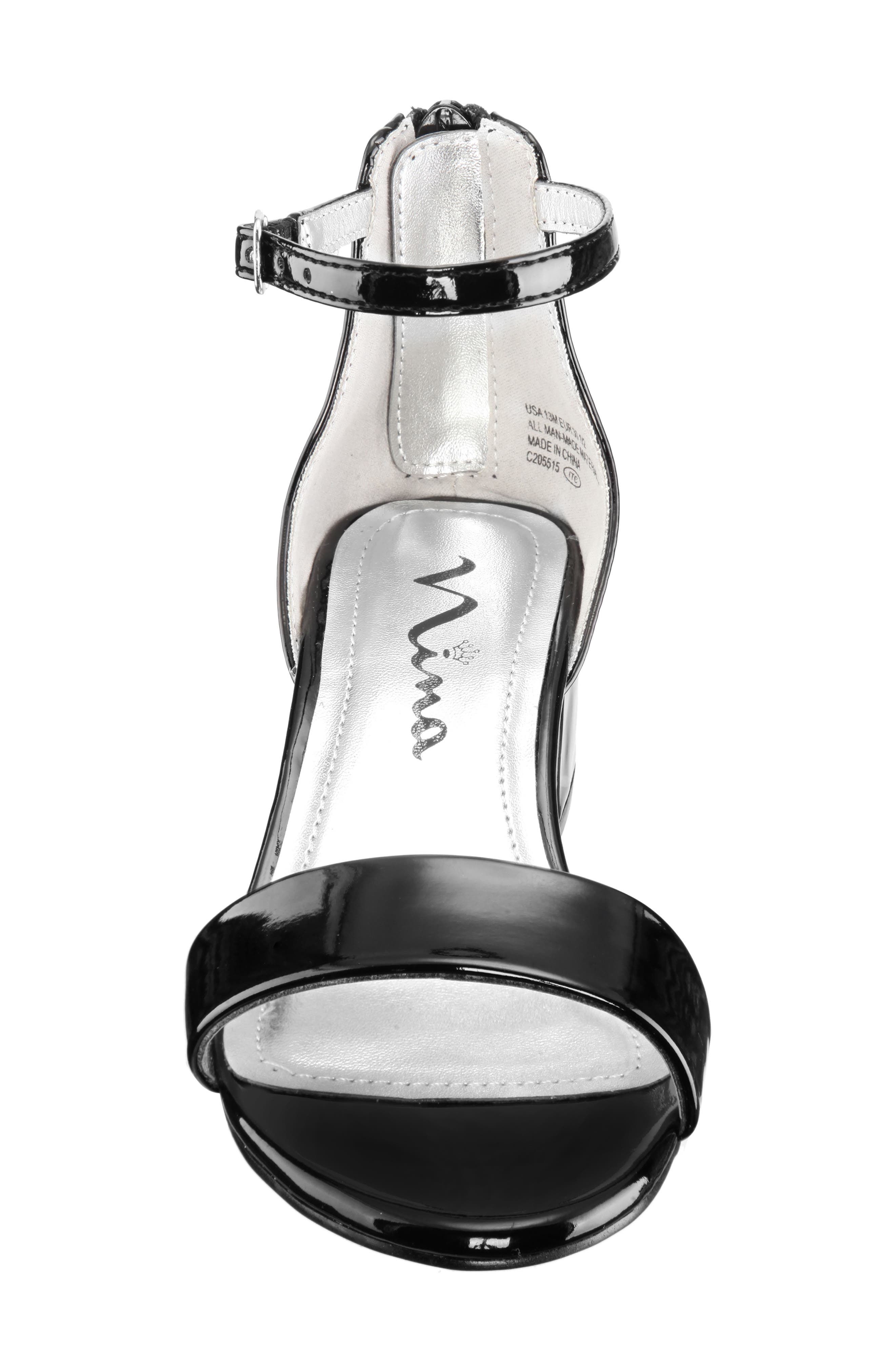 Nina Hidi Sandal, Alternate, color, Black Patent