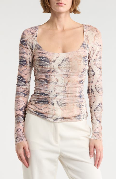 Archie Ruched Long Sleeve Top