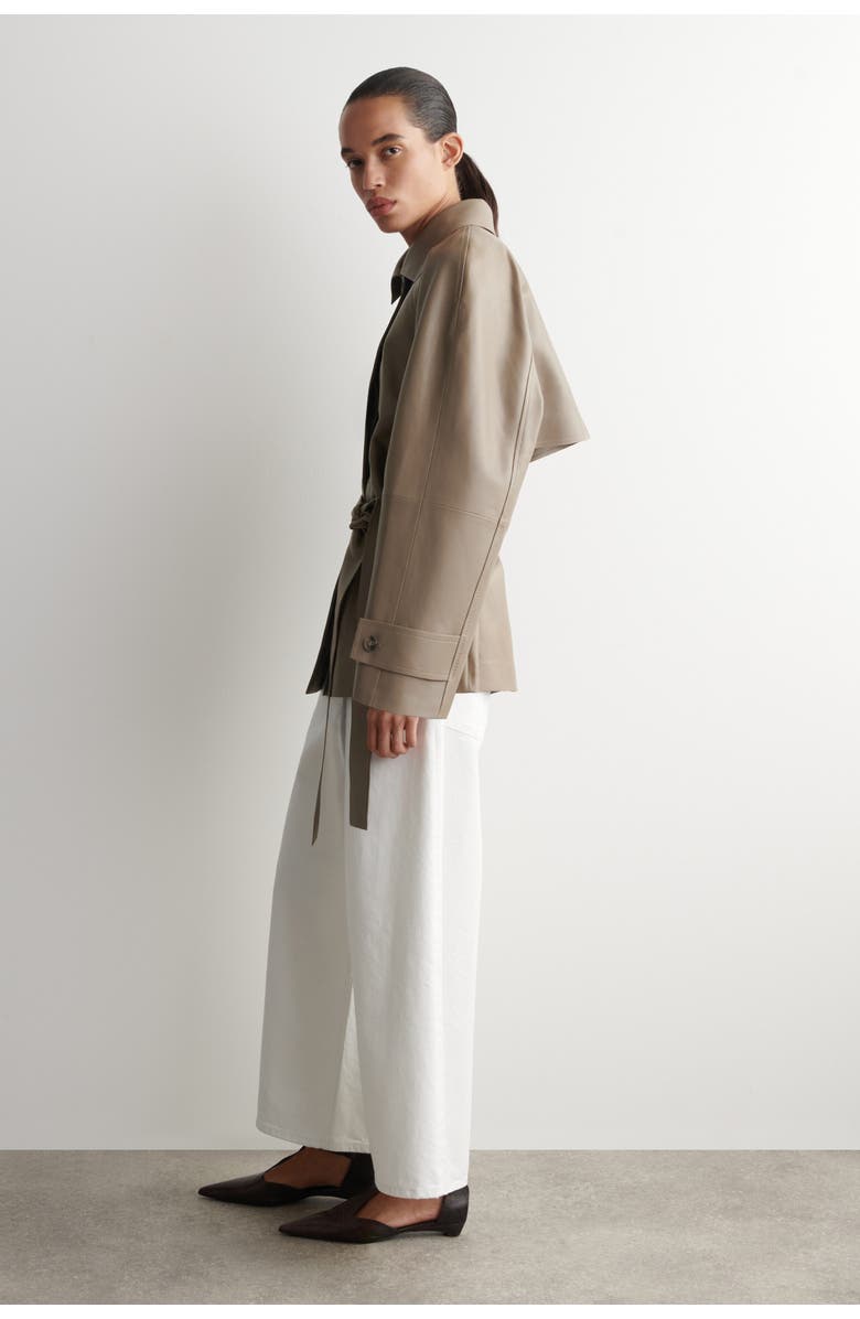 COS Denim Culottes, Alternate, color, White