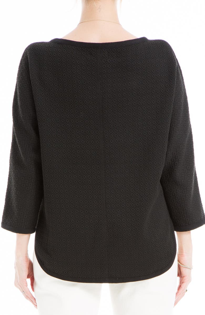 MAX STUDIO Boat Neck Dolman Sleeve Waffle Knit Top, Alternate, color, 