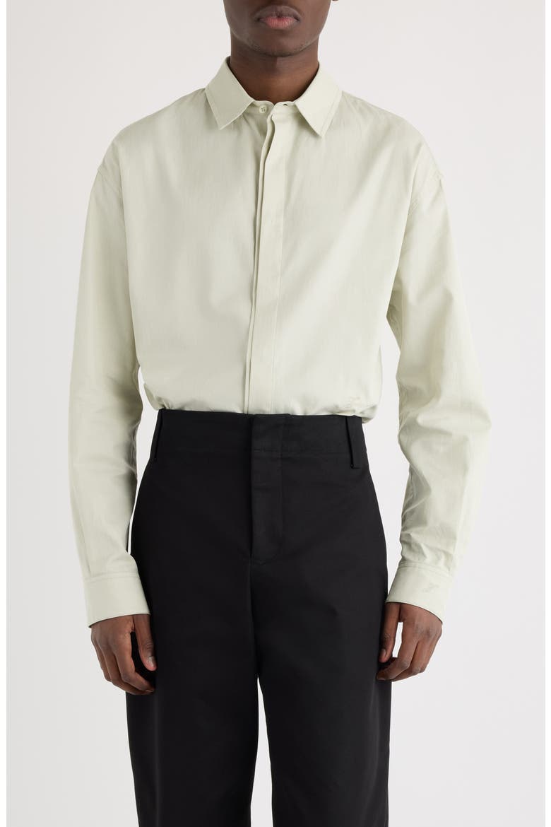 La Chemise Simon Button-Up Shirt, Main, color, LIGHT GREEN