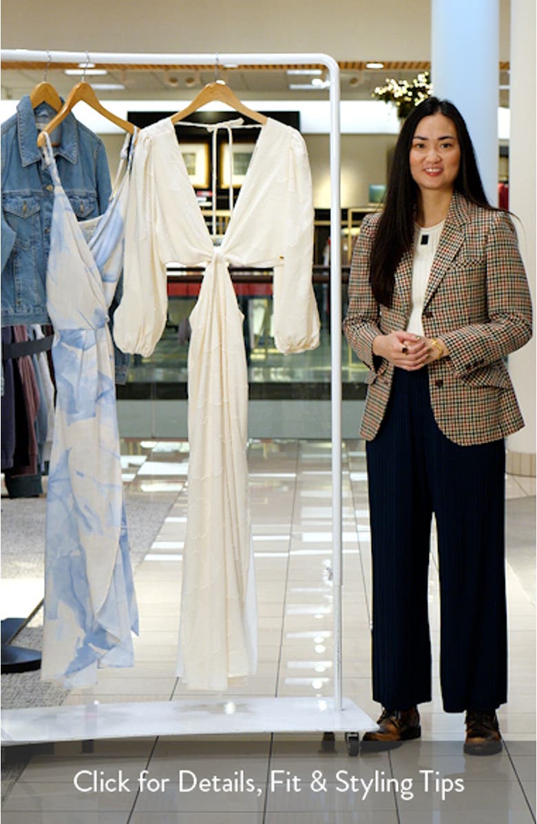 Bianca Balloon Sleeve Cutout Cover-Up Maxi Dress, sales video thumbnail