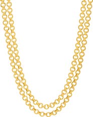 Estella Bartlett Chunky Double Chain Toggle Necklace