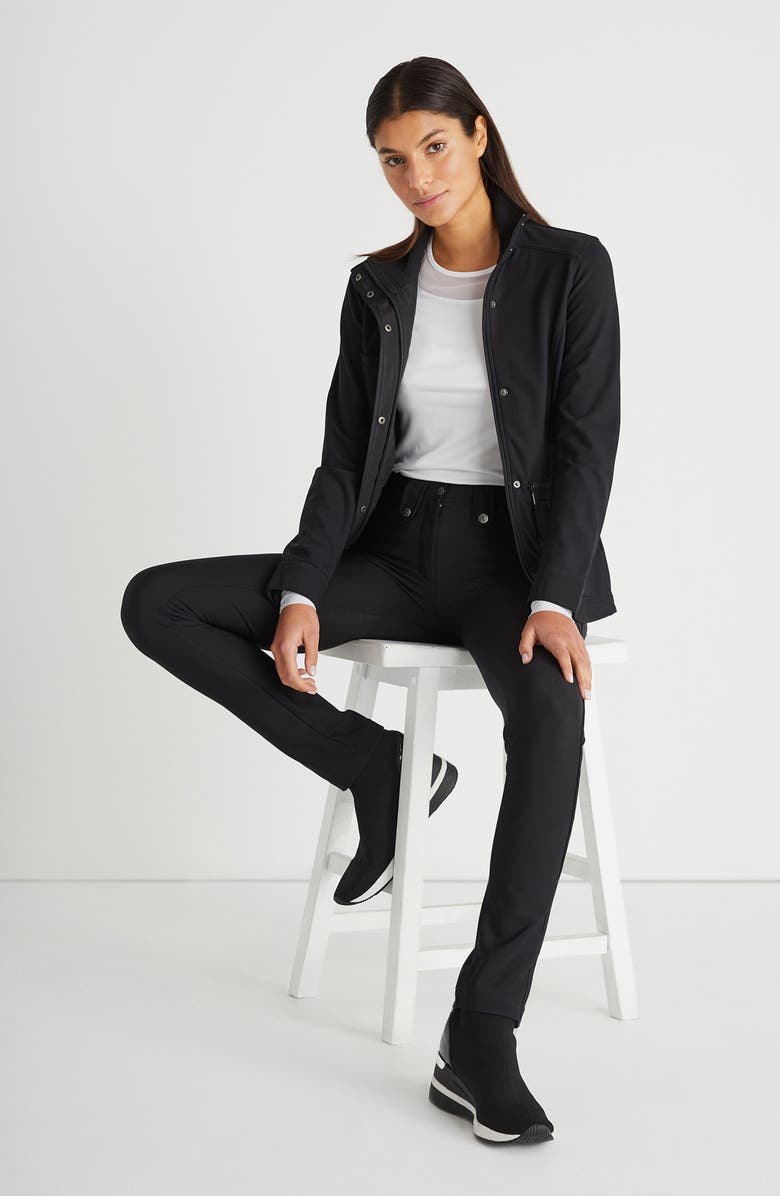 Anatomie Kenya Cozy Fleece-Lined Jacket, Alternate, color, Black