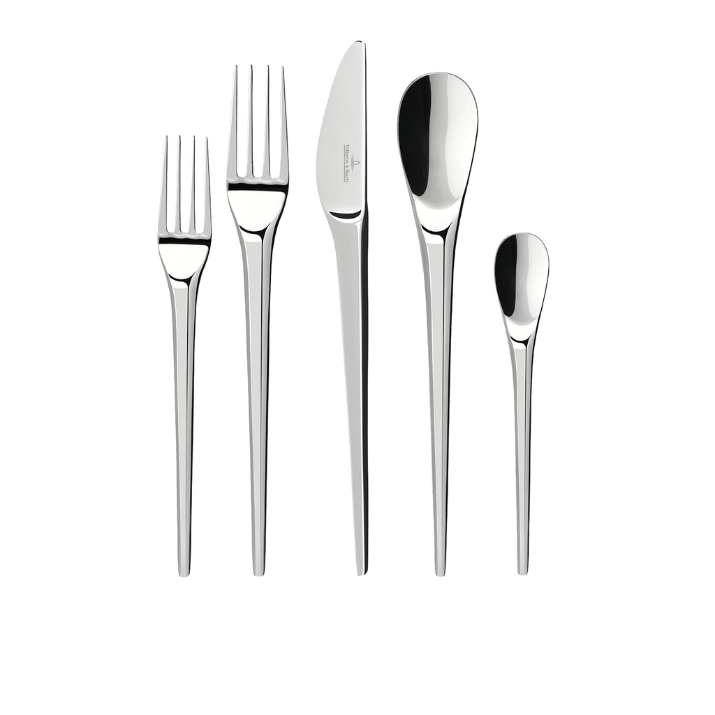 Villeroy & Boch Newmoon 5 Piece Place Set In Stainless Steel