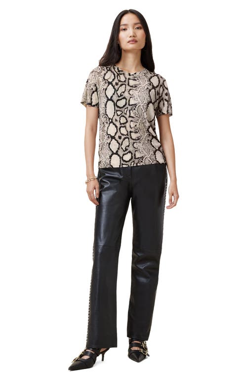ALLSAINTS ALLSAINTS ANOUK SNAKESKIN PATTERN WOOL KNIT SHIRT