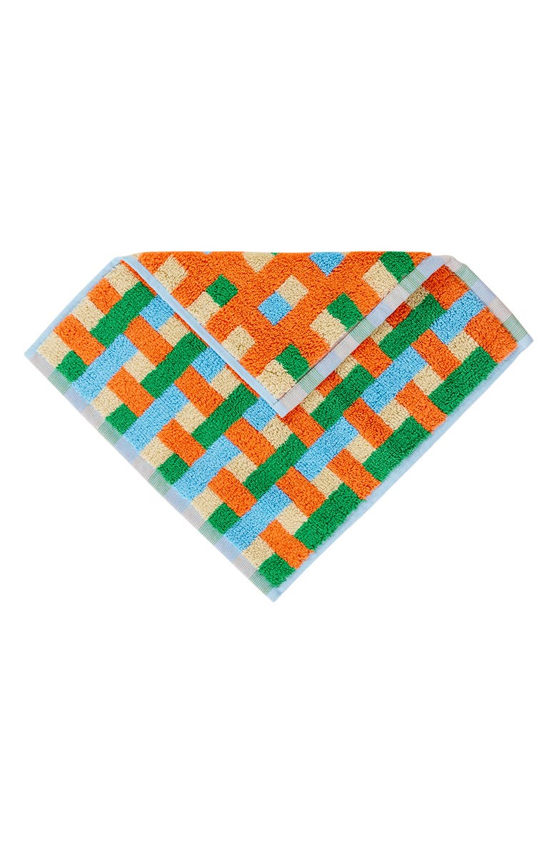 Dusen Dusen Basket Weave Pattern Washcloth, Main, color, 