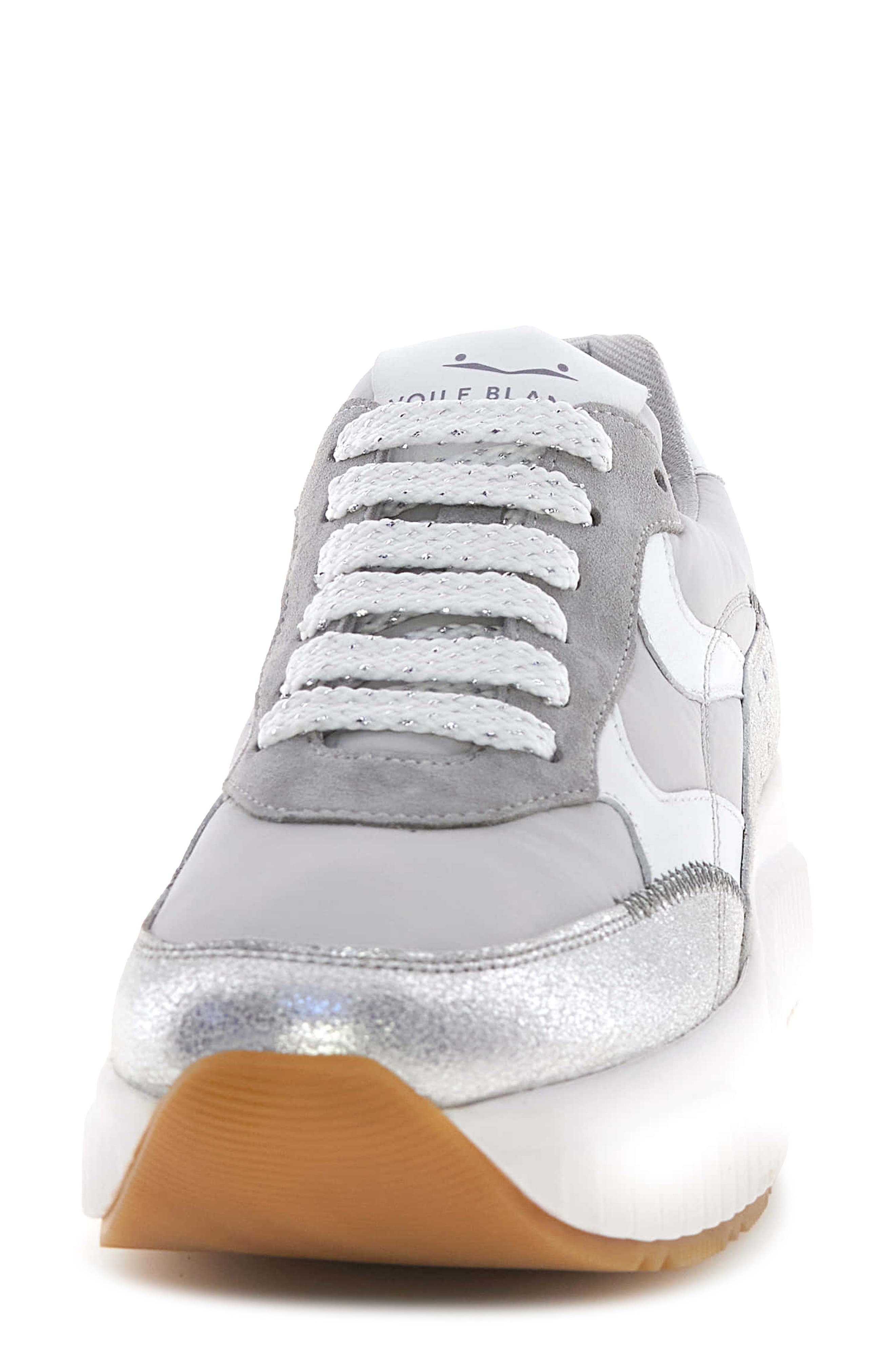 Voile Blanche Lana Fresh Metallic Sneaker, Alternate, color, Silver Grey
