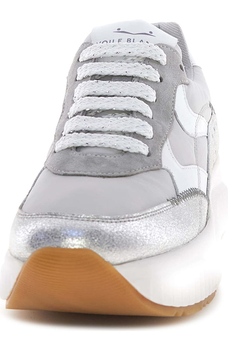 Voile Blanche Lana Fresh Metallic Sneaker, Alternate, color, Silver Grey
