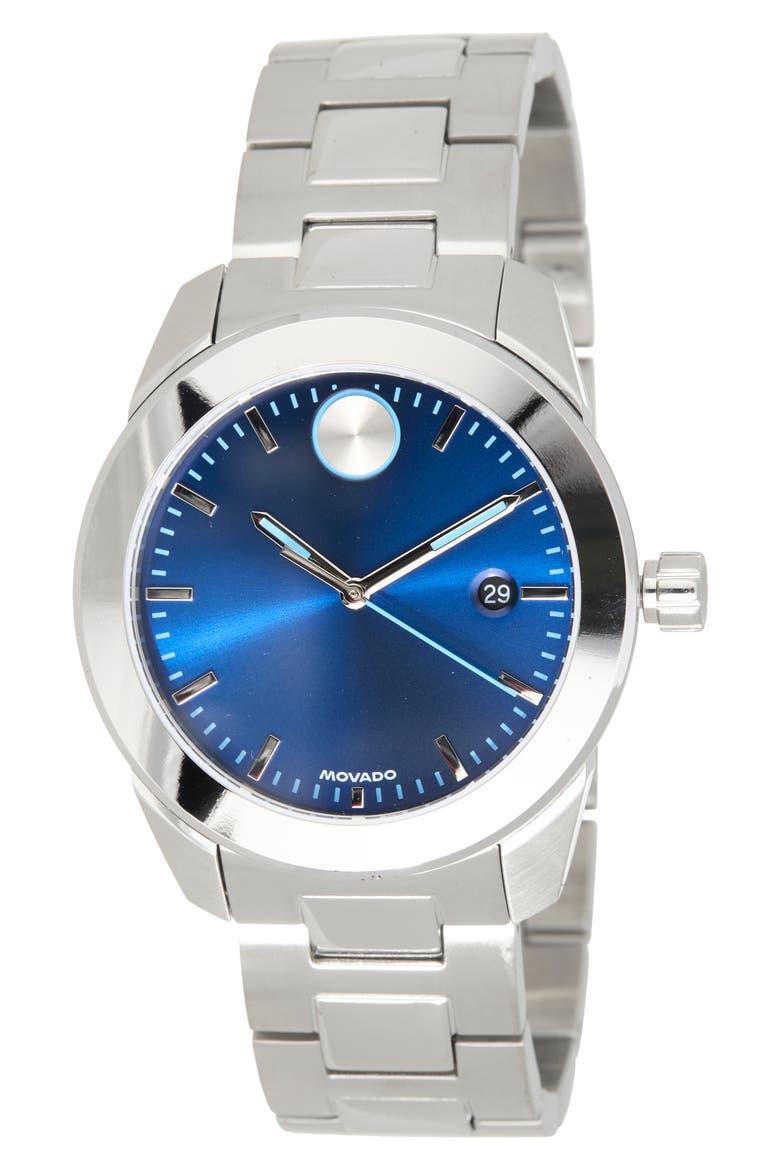 Bold Sport Bracelet Watch, 42mm, Main, color, BLUE