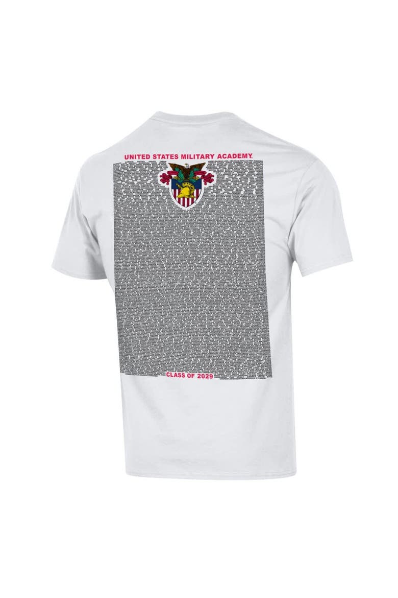 Men's Champion White Army Black Knights Class of 2029 R-Day T-Shirt, Alternate, color, White