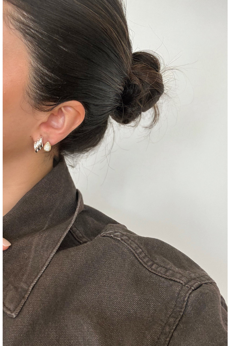 Pave Drop Earrings, Alternate, color, White Silver