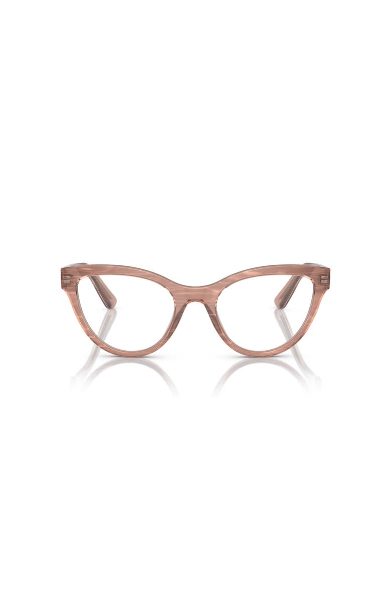 Dolce&Gabbana 52mm Butterfly optical glasses, Alternate, color, Brown