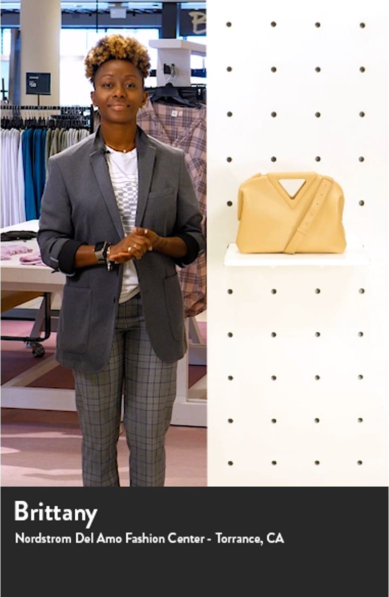 The Triangle Calfskin Leather Shoulder Bag, sales video thumbnail