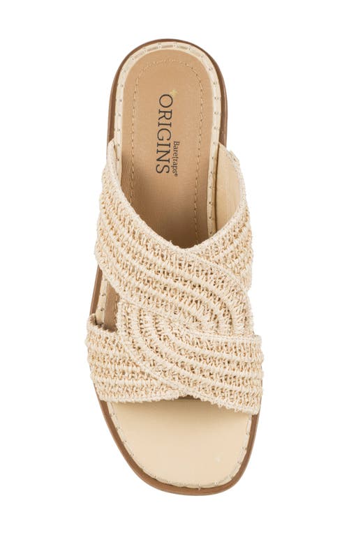 Baretraps Navene Woven Slide Sandal In Light Natural